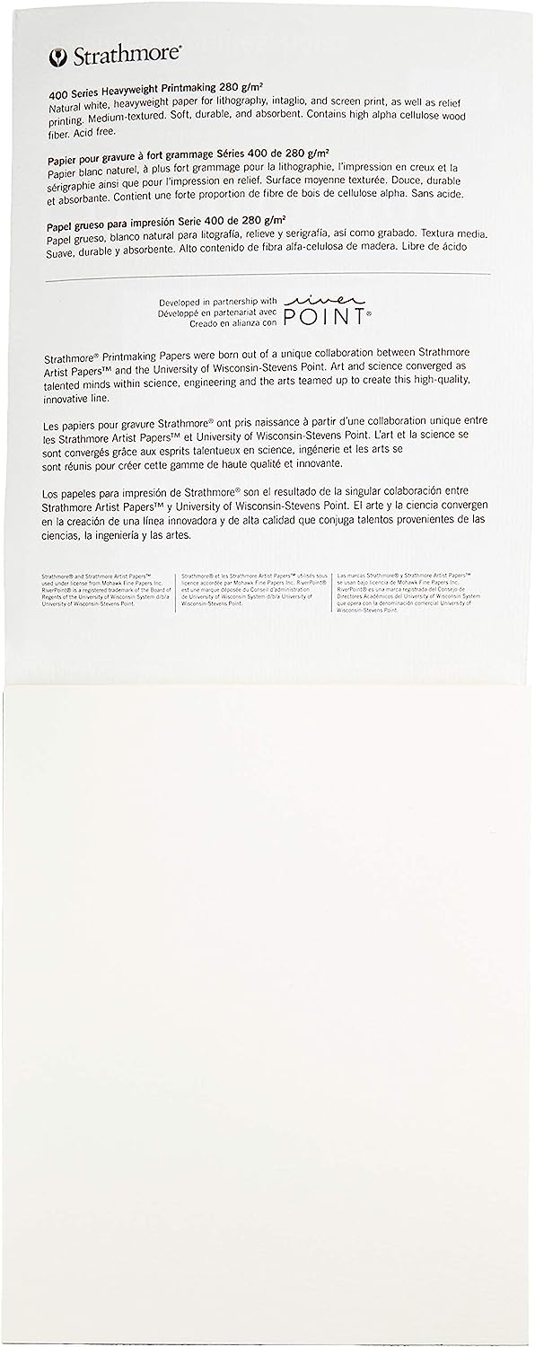 Strathmore Printmaking Paper Pad 8"X10"-20 Sheets -62433800 - Image 3